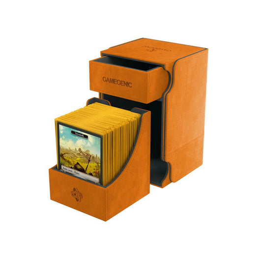 Image of Gamegenic Orange Watchtower 100+ Deck/Card Storage Box ASMGG2045