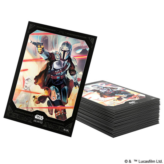 Image of Star Wars Unlimited Mandalorian Standard 66x92mm Card Sleeves 60pcs GameGenic 