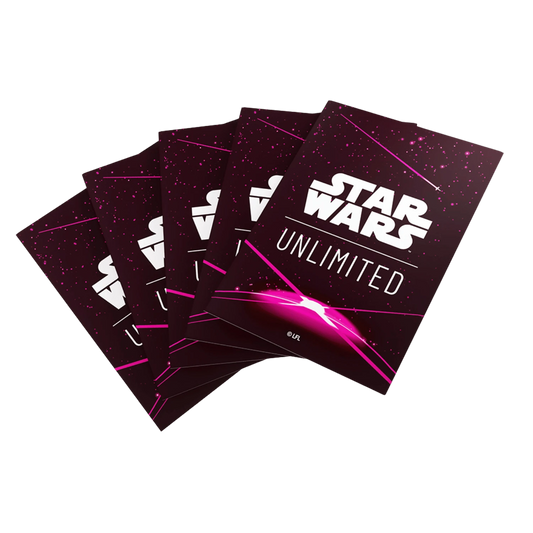 Star Wars: Unlimited Premium Art Sleeve Card Back Magenta