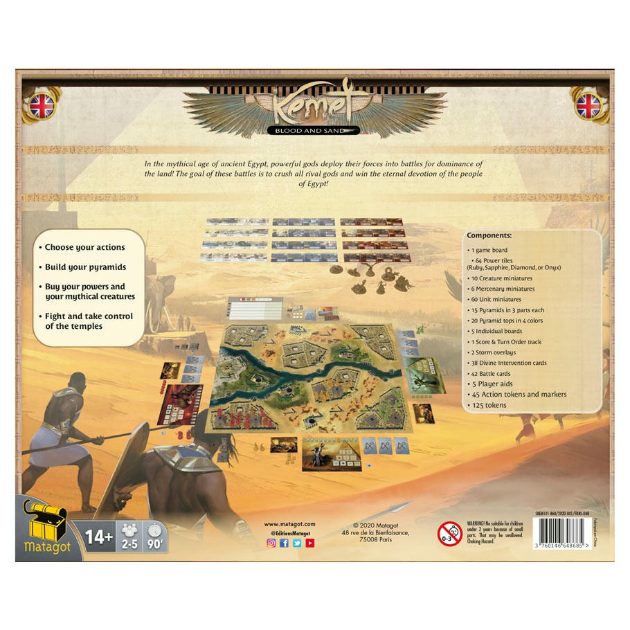 Image of Kemet Board Game: Blood and Sand Expansion by Asmodee/Matagot ASMKEM101