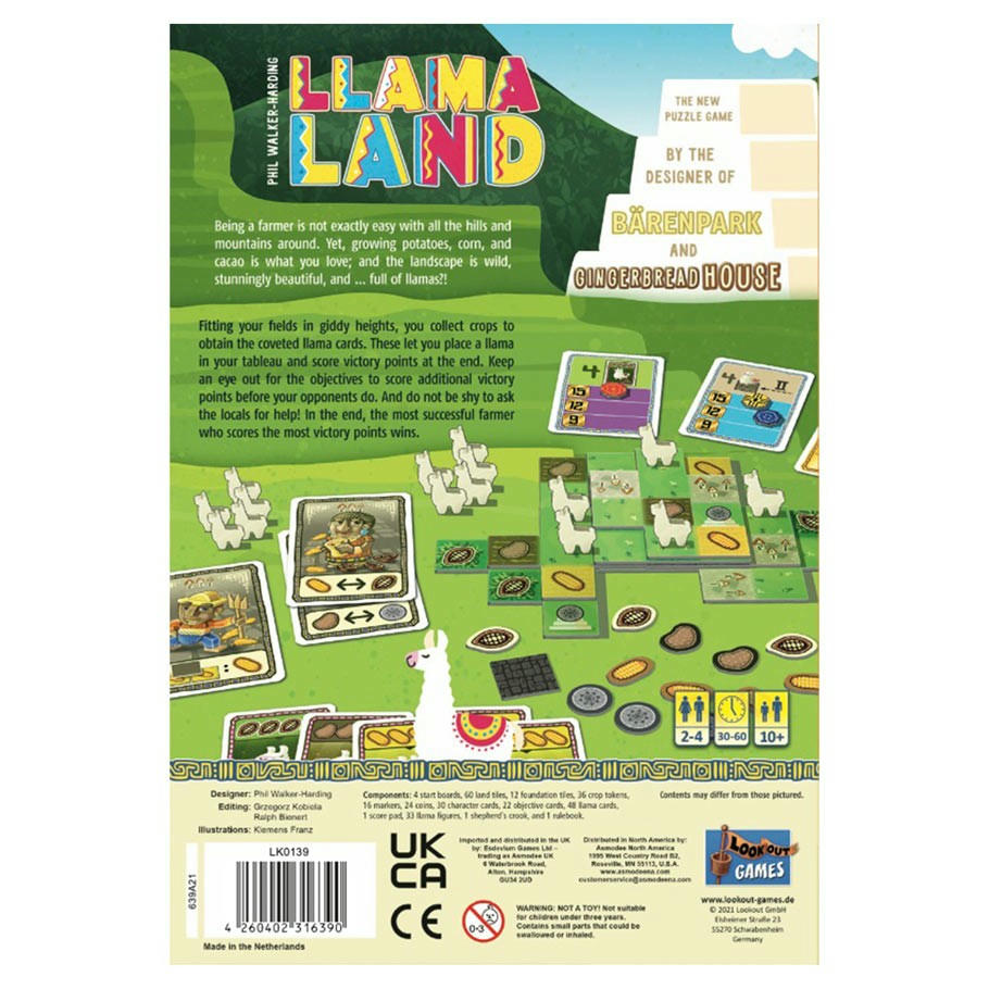 Image of LlamaLand: Building Terraces at Machu Pi board game Lookout Games ASMLK0139