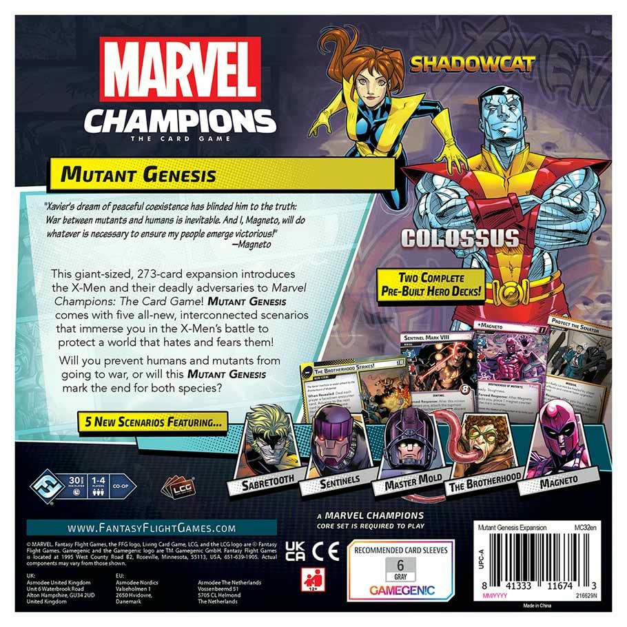 Image of Marvel Champions Card Game: Mutant Genesis Expansion Pack ASMMC32EN