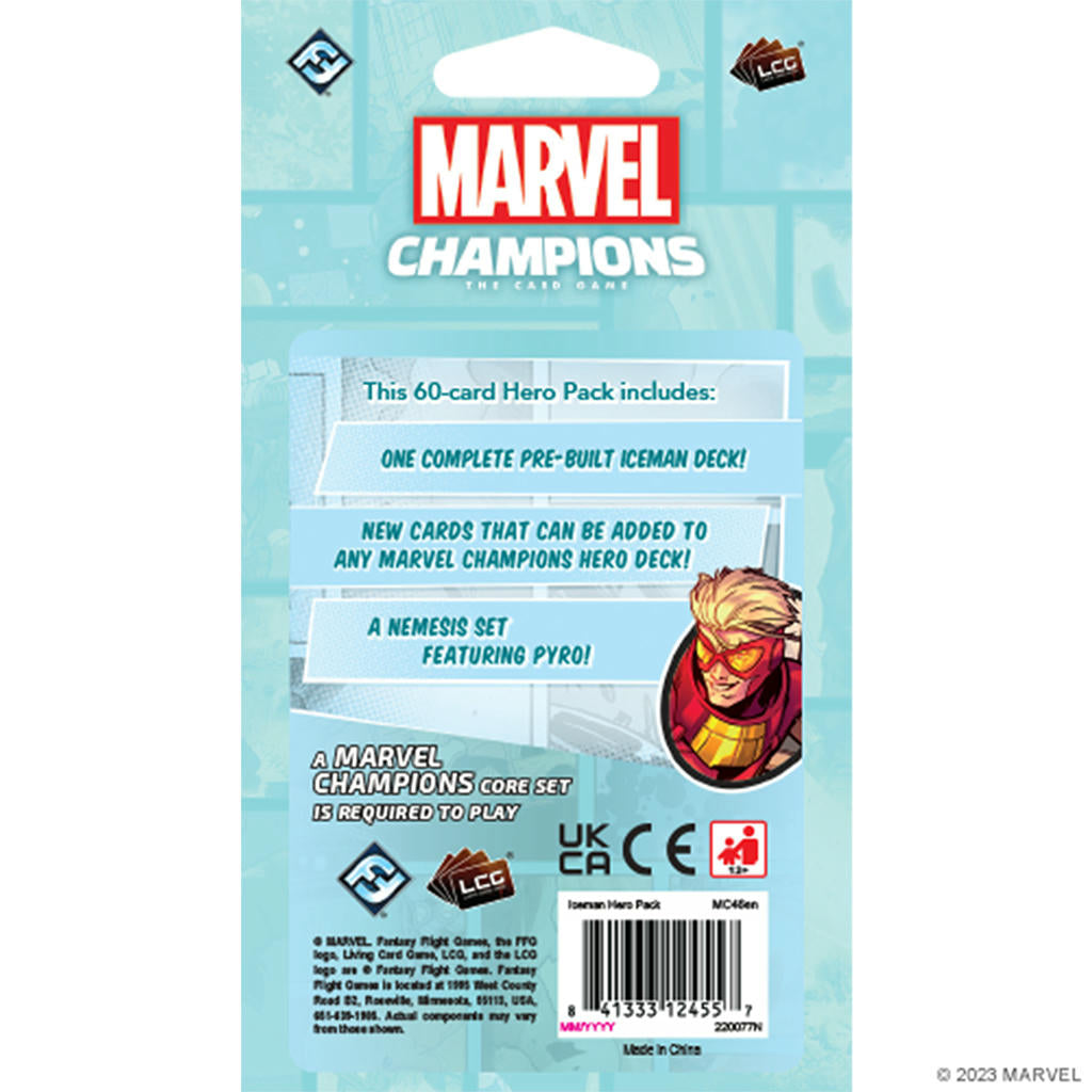 Image of Marvel Champions Card Game: Iceman Hero Pack ASMMC46EN