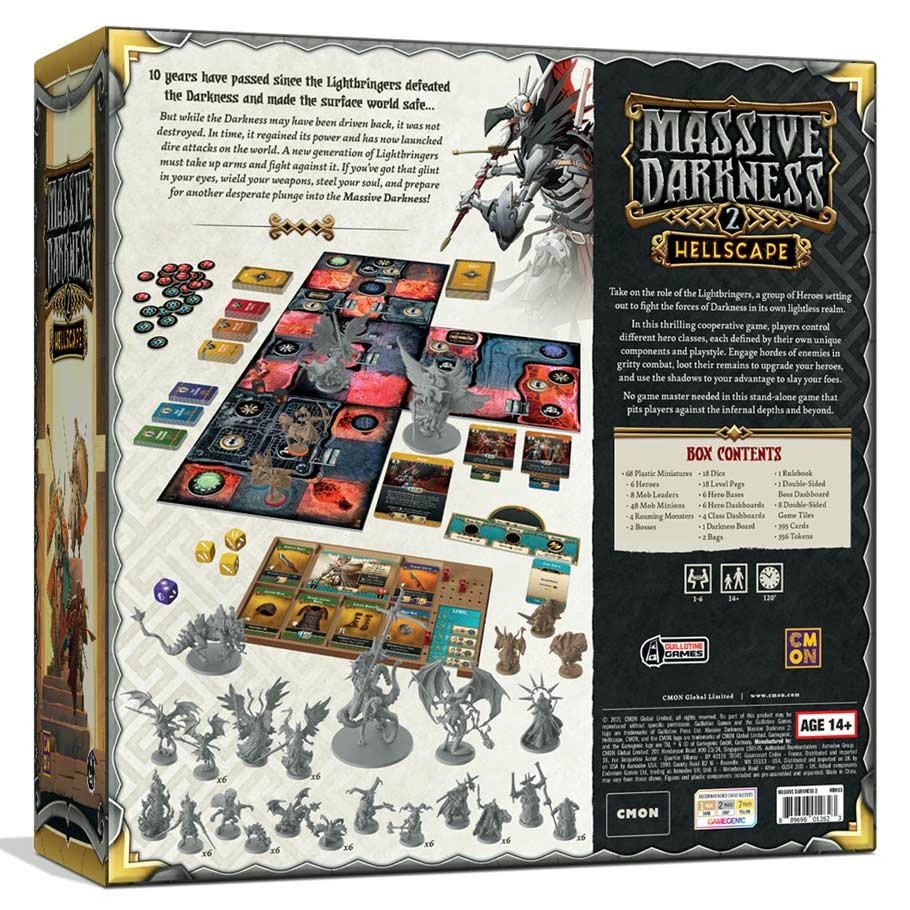 Image of Massive Darkness 2: Hellscape Fantasy Board Game ASMMD015 