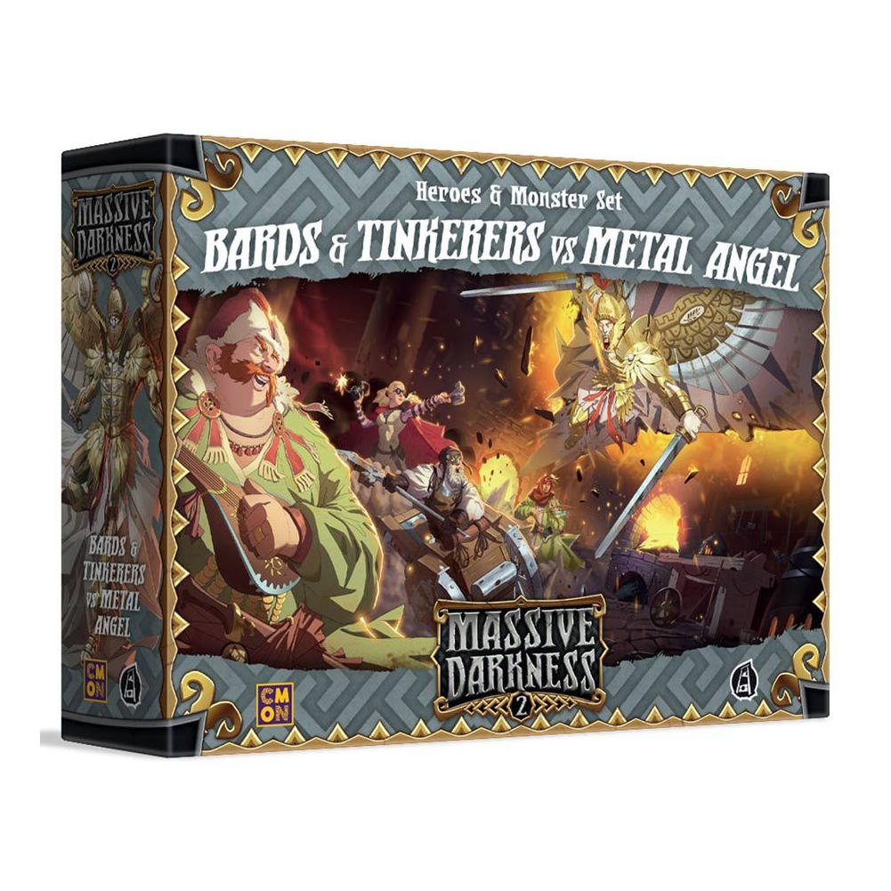 Massive Darkness 2 Bards & Tinkerers Vs Metal Angel Heroes & Monsters Expansion