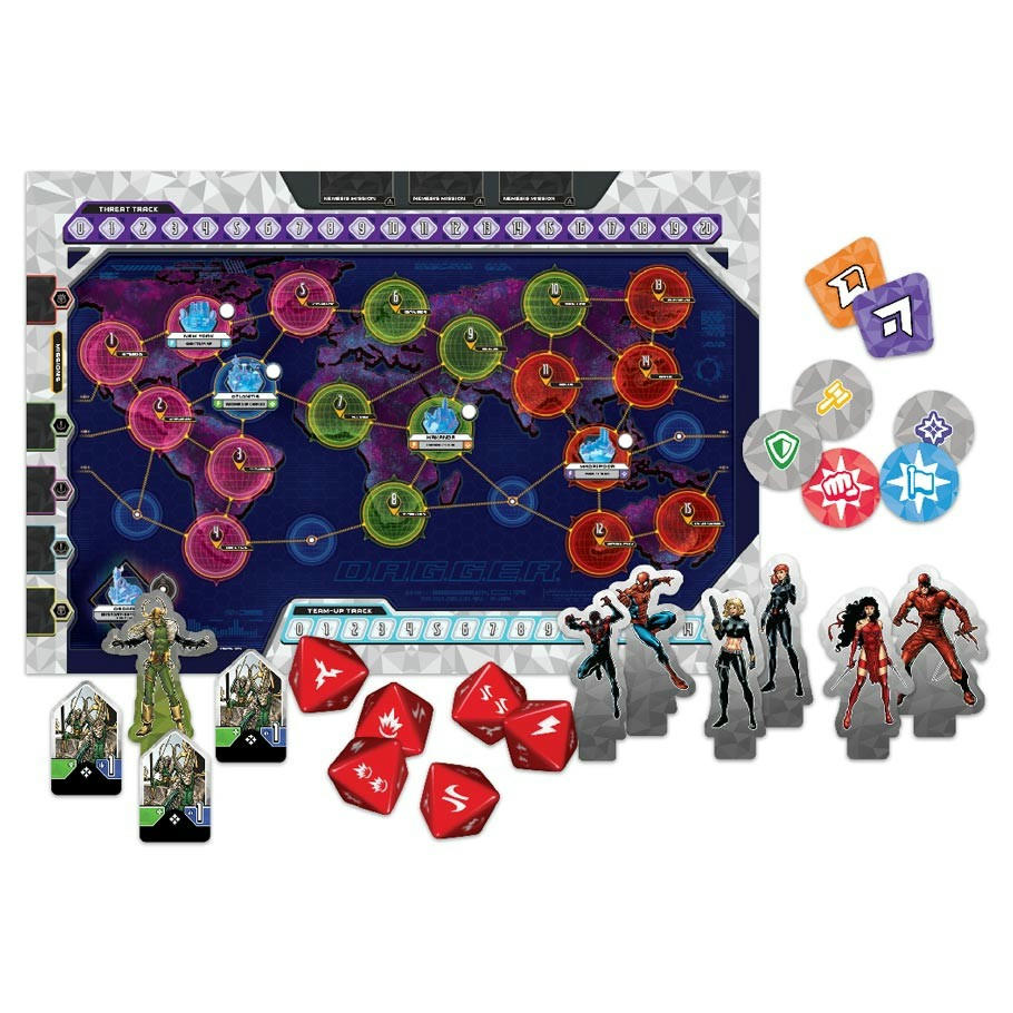 Image of Marvel Comics D.A.G.G.E.R. Board Game by Fantasy Flight Games ASMMD01EN