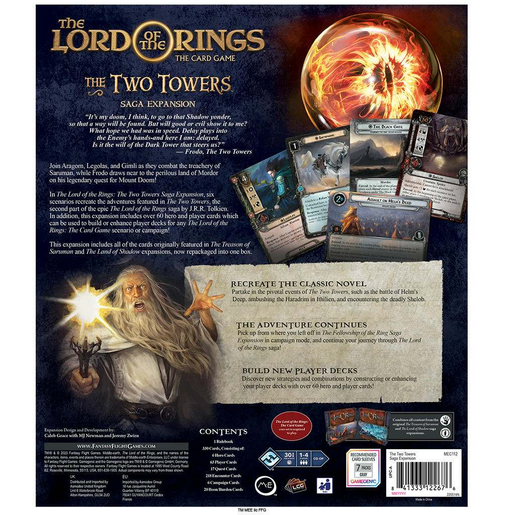 Image of Lord of the Rings Card Game: The Two Towers Saga Expansion ASMMEC112