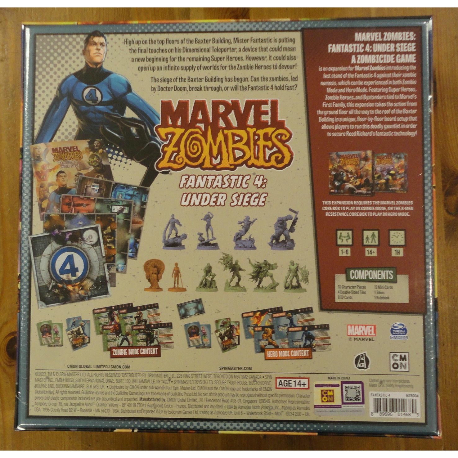 Image of Marvel Zombies: Fantastic Four Under Siege Expansion ASMMZB004 Zombiecide 