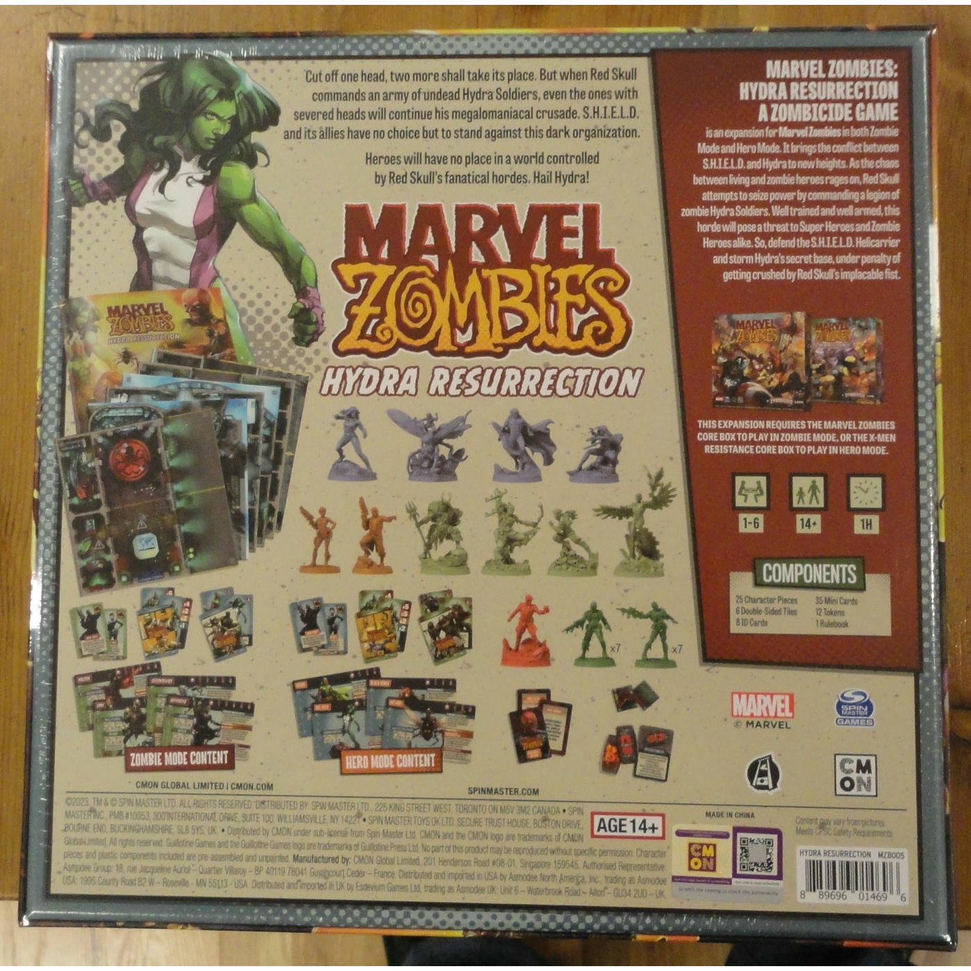 Image of Marvel Zombies: Hydra Resurrection Expansion ASMMZB005 Zombiecide 