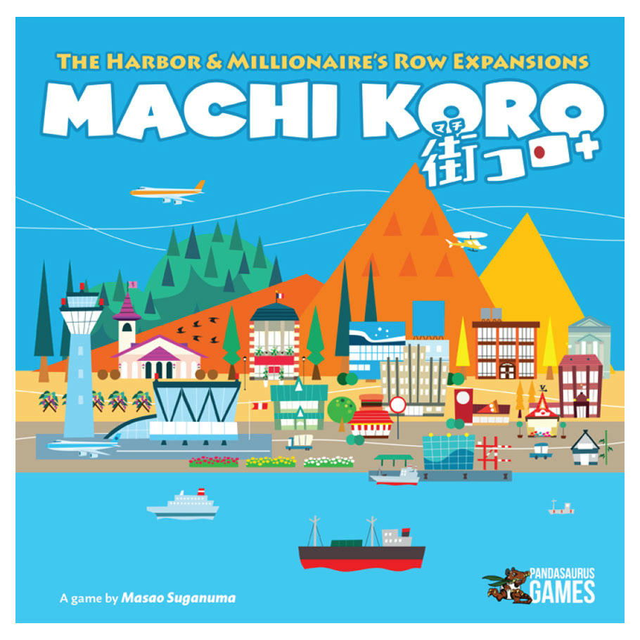 Image of Machi Koro Board Game The Harbor & Millionaire's Row Expansons Pandasaurus