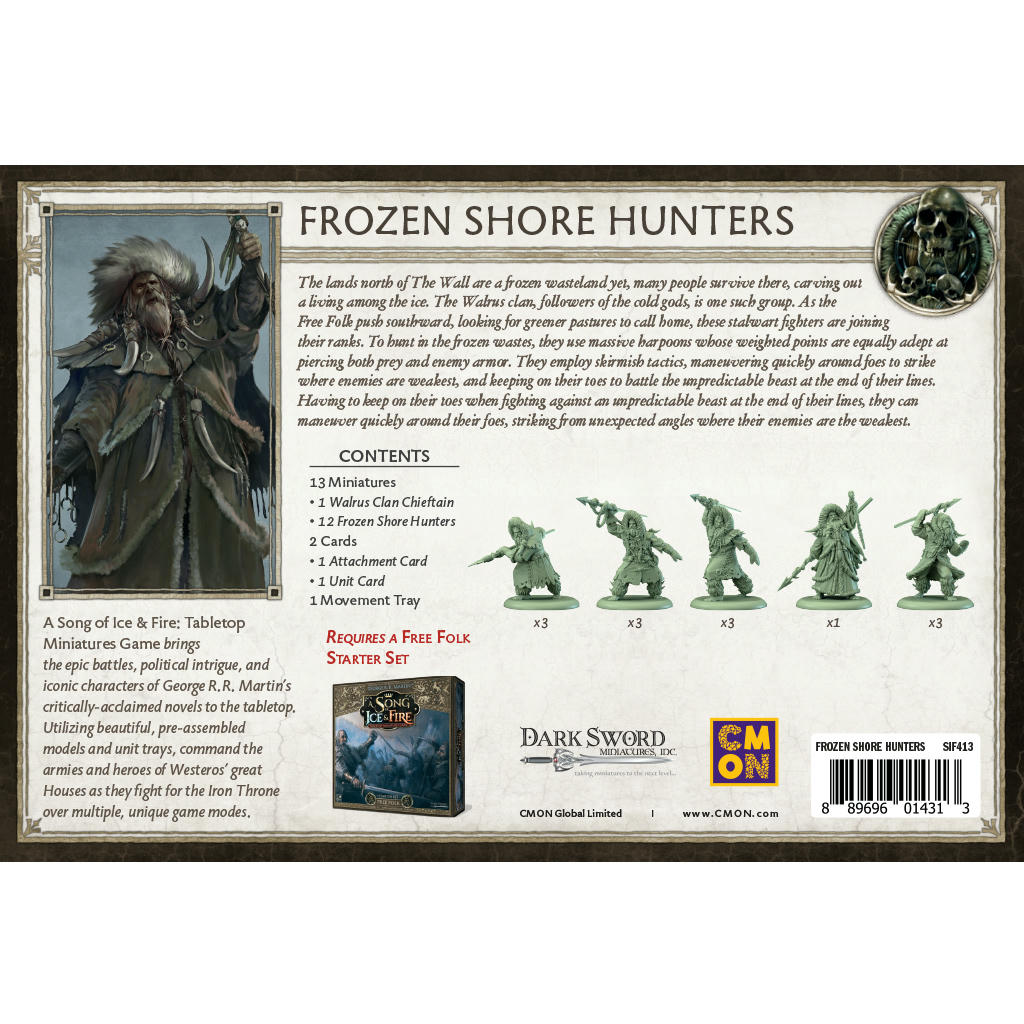 Image of A Song of Fire & Ice Miniatures Game: Free Folk Frozen Shore Hunters COLSIF413