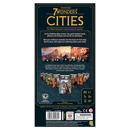 Image of 7 Wonders Board Game: Cities Expansion by Asmodee Games ASMSEV03EN 2020 Edition