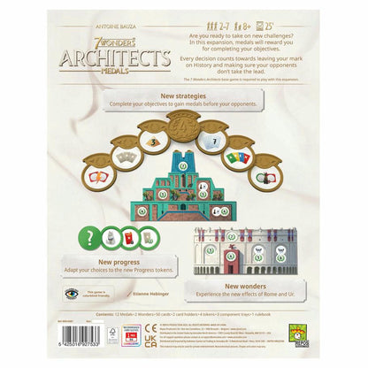 Image of 7 Wonders: Architects Medals Board Game EXPANSION by Repos/Asmodee ASMSVAMED01