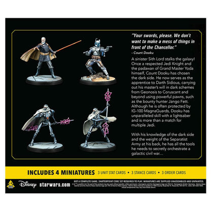 Image of Star Wars Shatterpoint Miniatures game: Count Dooku Twice the Pride Squad Pack