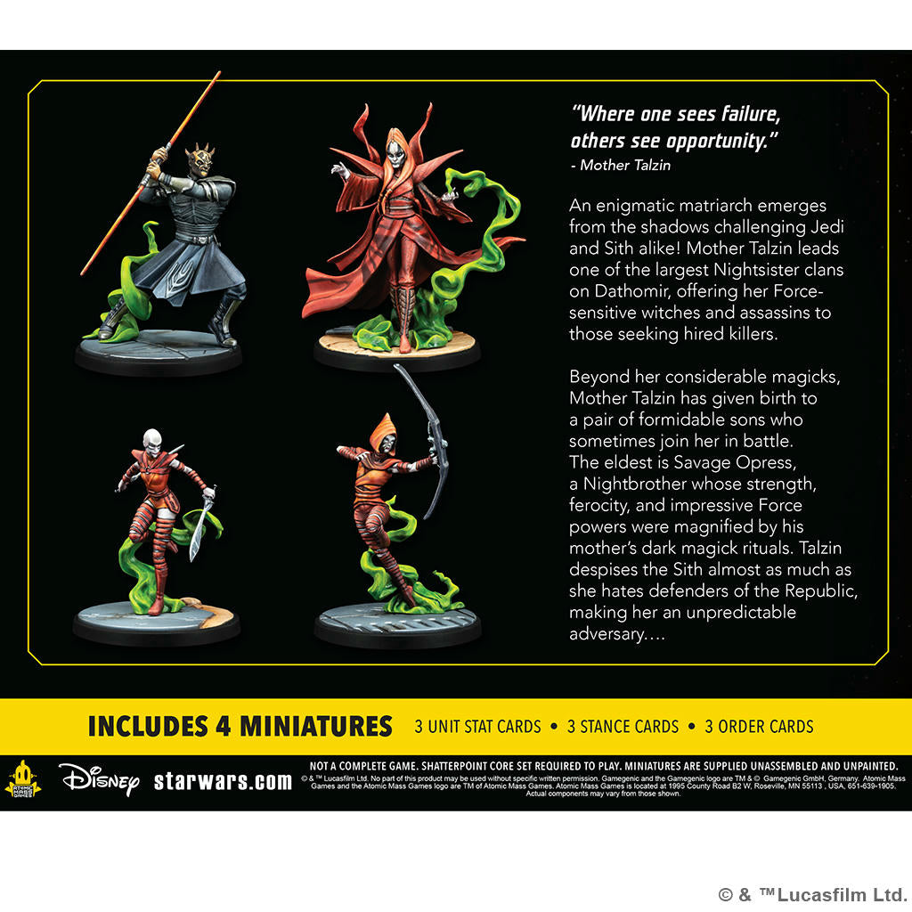 Image of Star Wars Shatterpoint Witches of Dathomir: Mother Talzin Squad Pack ASMSWP07