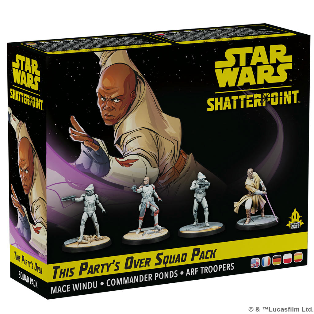 Image of Star Wars Shatterpoint This Party's Over Mace Windu Squad Pack ASMSWP08