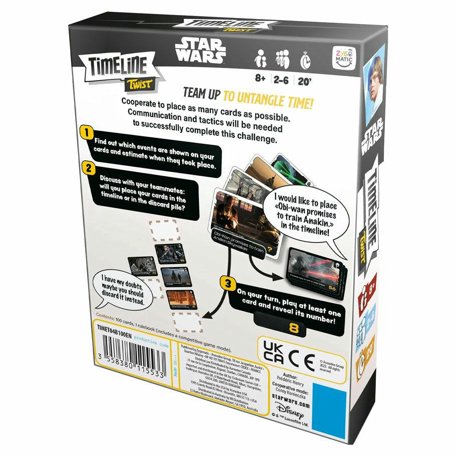 Image of Star Wars Timeline: Twist Cooperative Card Game by Asmodee ASMTIMET04B100EN