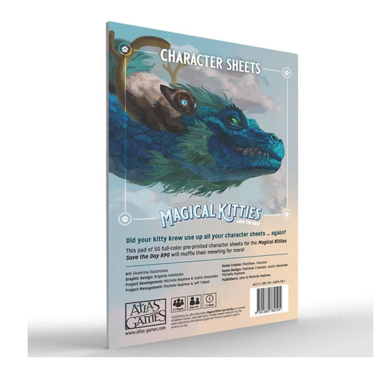Magical Kitties Save the Day! RPG Character Sheets ATGAG3112