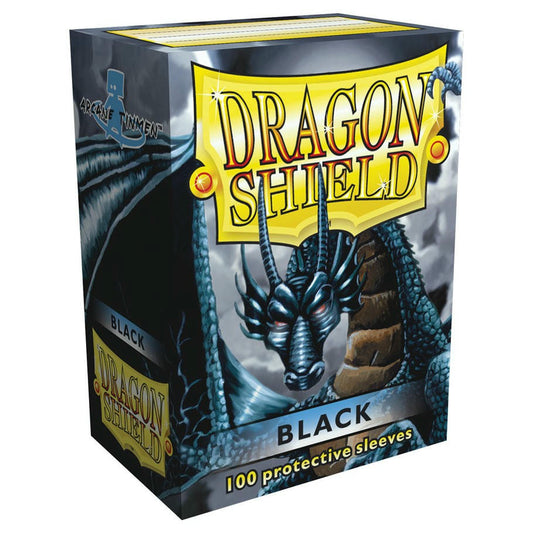 Image of Dragon Shields: (100 Sleeves) Black by Arcane Tinman ATM10002 Standard Size