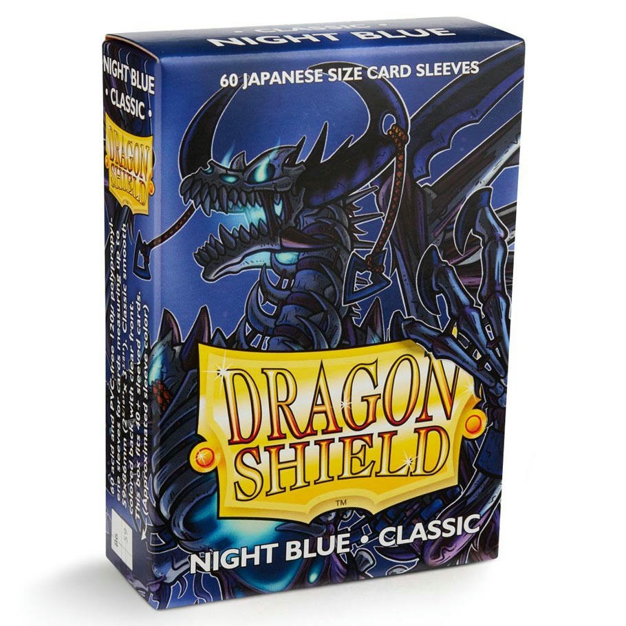 Image of Dragon Shields Night Blue Japanese/Small Standard Deck Protector Card Sleeves