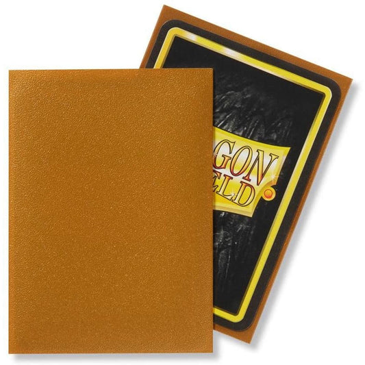 Image of Dragon Shields: (100) Matte Gold (DISPLAY 10)