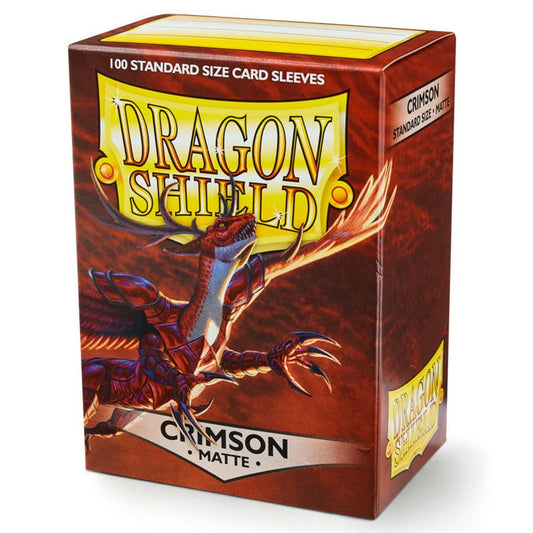 Image of Dragon Shields: (100 Sleeves) Matte Crimson by Arcane Tinman ATM11021 Standard