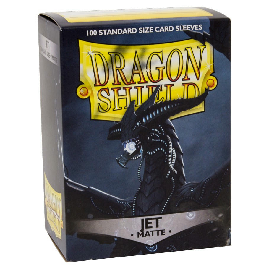 Image of Dragon Shields: (100 Sleeves) Jet Black by Arcane Tinman ATM11024 Standard Size