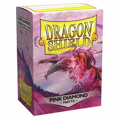 Image of Dragon Shields: Matte Pink Diamond Standard Card Sleeves Arcane Tinman 100pcs