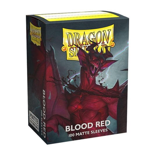Dragon Shields: (100) Matte - Blood Red (DISPLAY 10)