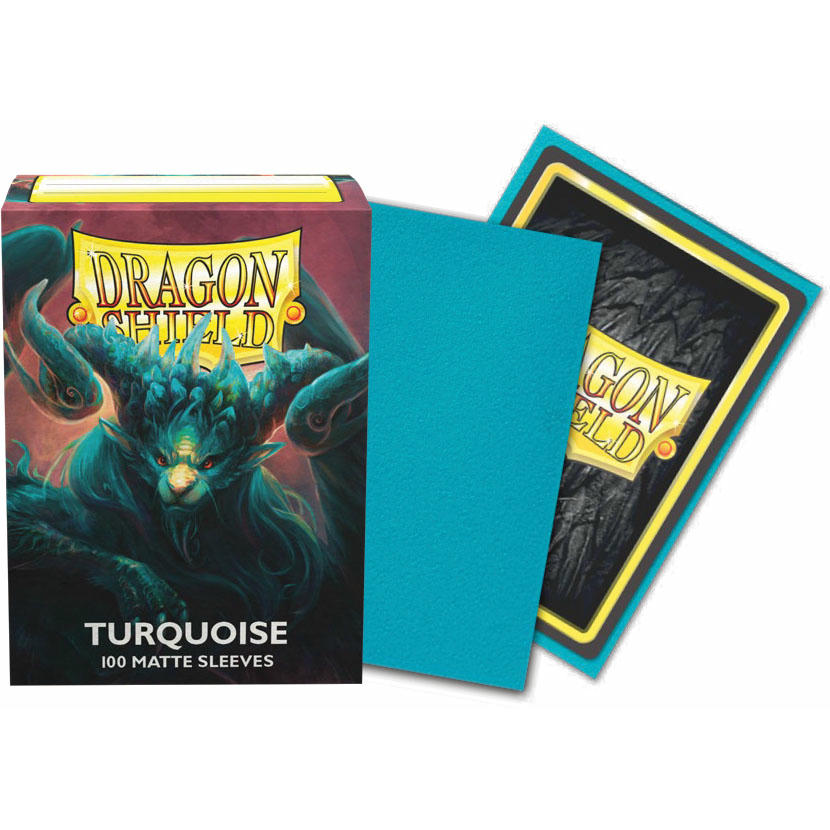 Image of Dragon Shields: (100) Matte - Turquoise (DISPLAY 10)