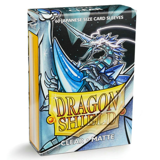 Image of Dragon Shields Matte Clear Japanese Standard Deck Protector Card Sleeves