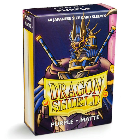 Image of Dragon Shields Matte Purple Japanese/Small Standard Deck Protector Card Sleeves 