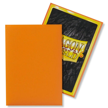 Image of Dragon Shields Matte Orange Japanese/Small Standard Deck Protector Card Sleeves 