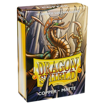 Image of Dragon Shields Matte Copper Japanese/Small Standard Protector Card Sleeves 