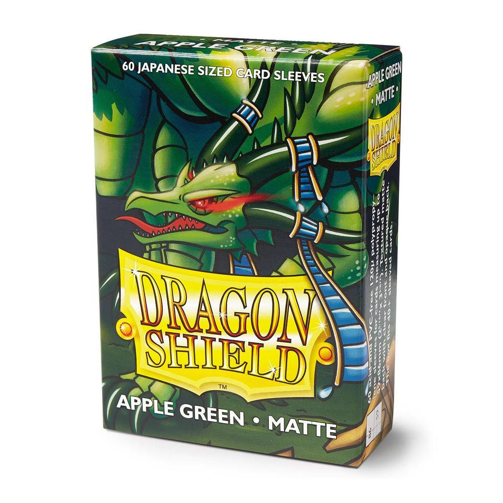 Dragon Shields Matte Apple Green Japanese Standard Deck Protector Card Sleeves