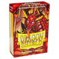 Image of Dragon Shields Matte Crimson Japanese Standard Deck Protector Card Sleeves