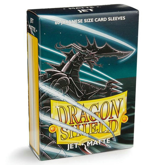 Image of Dragon Shields Matte Jet Japanese/Small Standard Protector Card Sleeves 