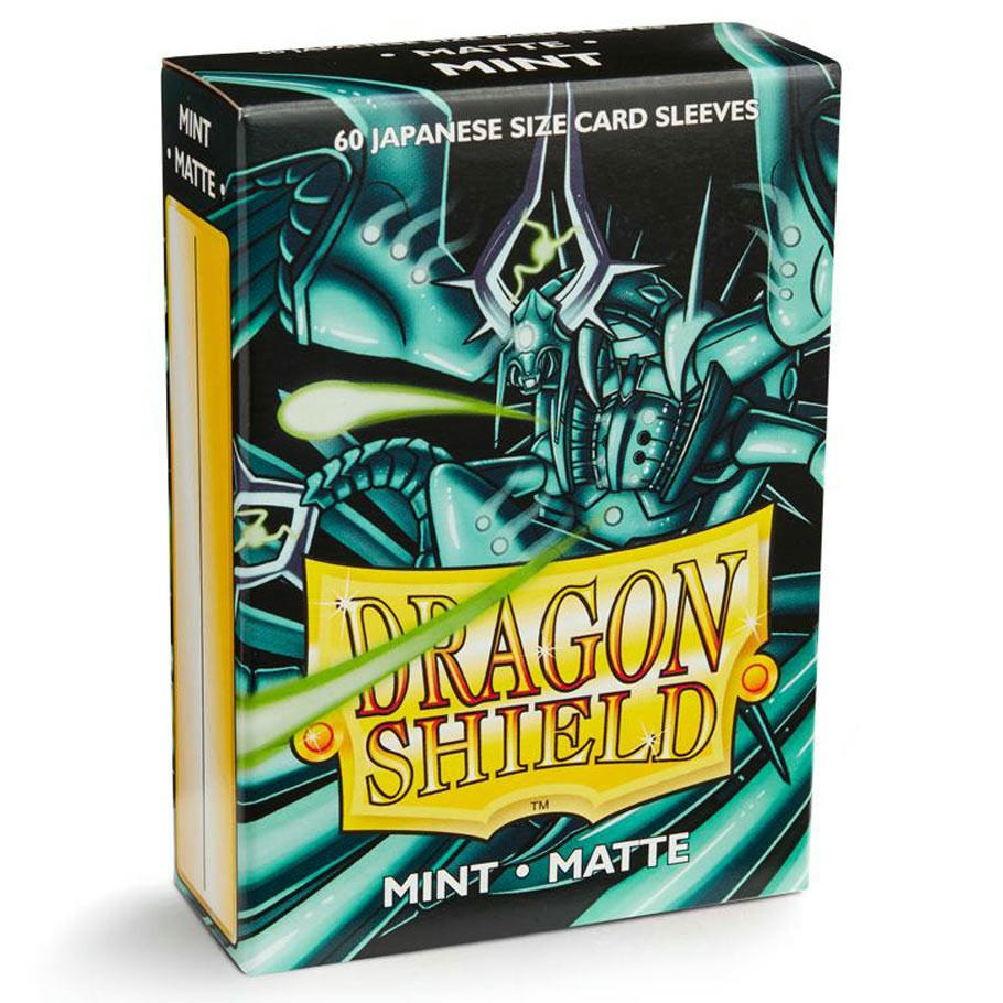 Image of Dragon Shields Matte Mint Japanese/Small Standard Protector Card Sleeves 