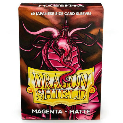 Image of Dragon Shields Matte Magenta Japanese/Small Standard Protector Card Sleeves 