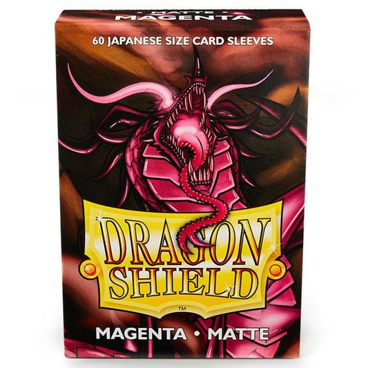 Image of Dragon Shields Matte Magenta Japanese/Small Standard Protector Card Sleeves 