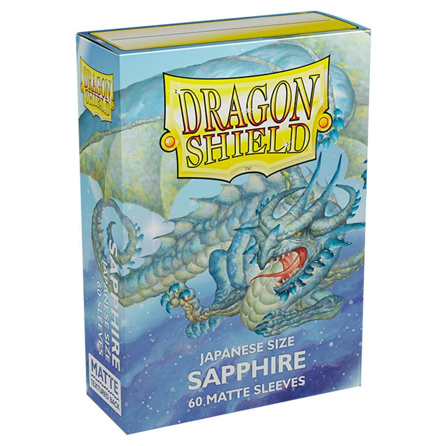 Image of Dragon Shields Matte Sapphire Japanese/Small Standard Protector Card Sleeves 