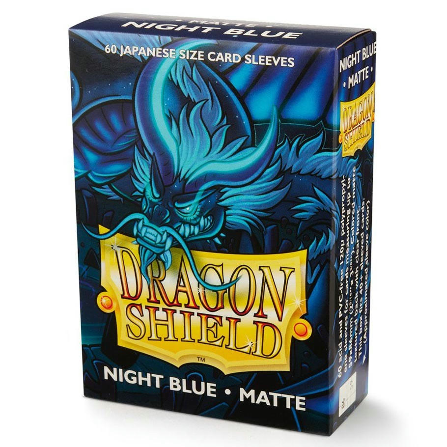 Image of Dragon Shields Matte Night Blue Japanese/Small Standard Card Sleeves 