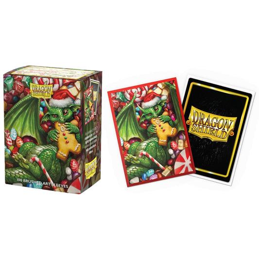 Image of Dragon Shields: (100) Brushed Art - Christmas 2024 (DISPLAY 10)