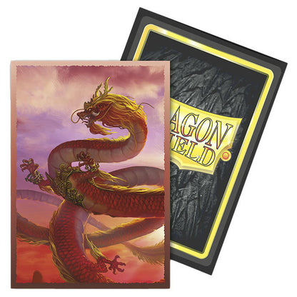 Image of Dragon Shields: 60 Deck Protect Card Sleeves Japanese Matte Dual Wood Dragon 