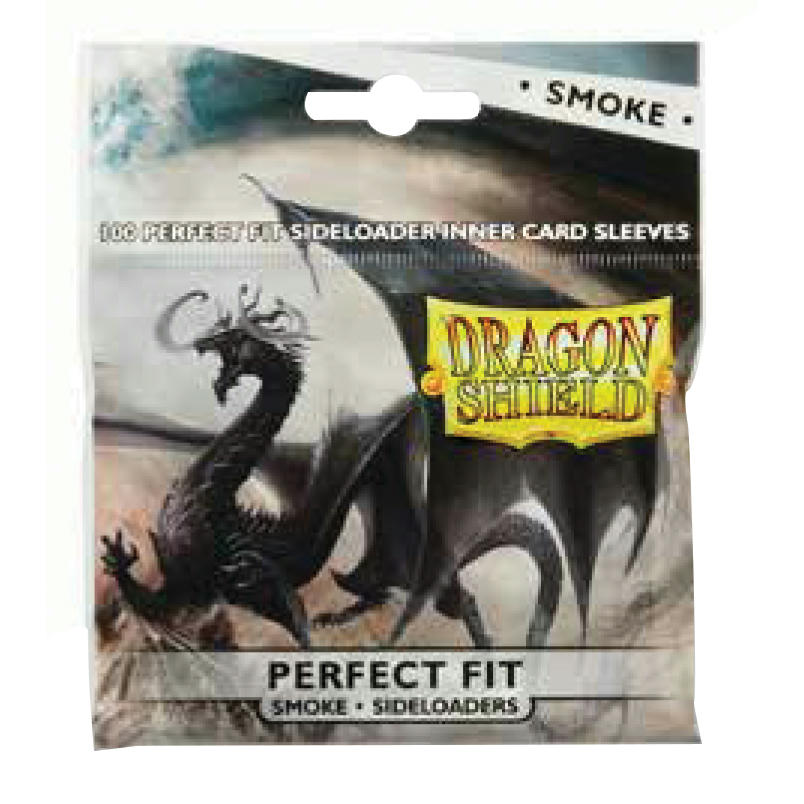 Image of Dragon Shield Perfect Fit Smoke Sideloader Inner Card Sleeves (Magic/Pokemon) 