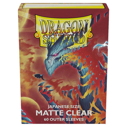 Image of Dragon Shield Japanese Matte Clear Outer Card Sleeves (60pcs) ATM13352