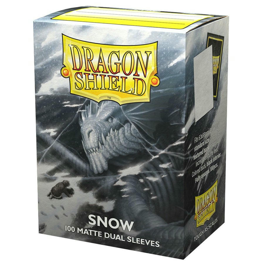 Image of Dragon Shields: (100 Sleeves) Matte Dual Snow by Arcane Tinman ATM15005