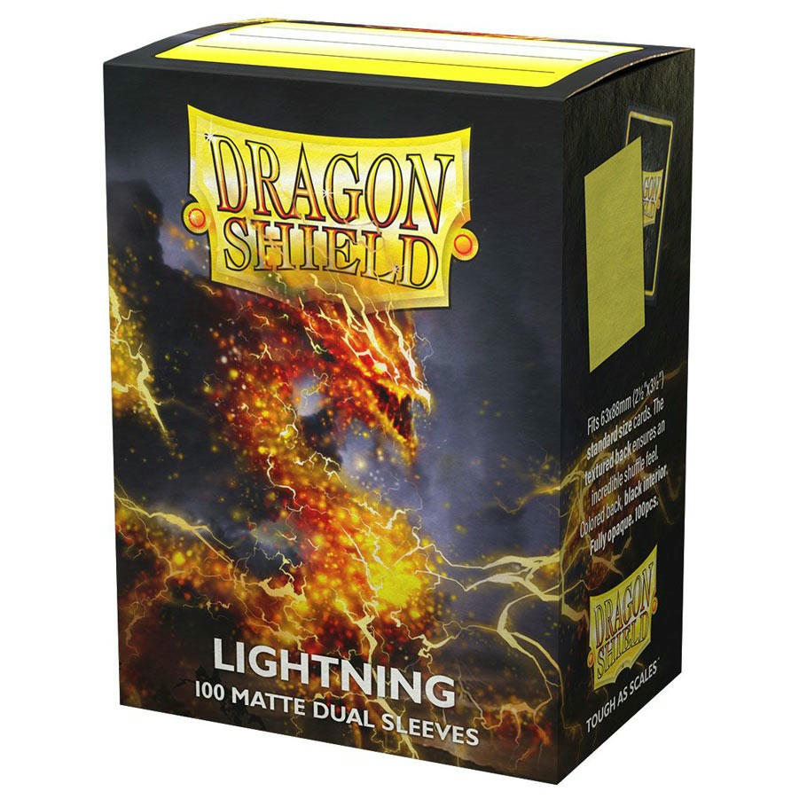 Image of Dragon Shields: (100 Sleeves) Matte Dual Lightning by Arcane Tinman ATM15047