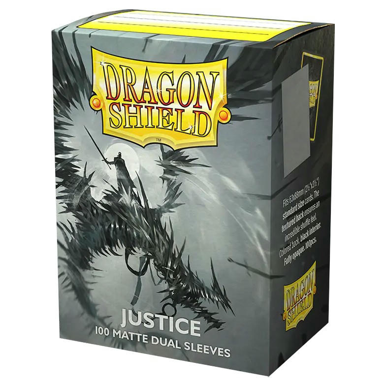 Image of Dragon Shields Matte Dual Justice Deck Protector Standard Card Sleeves 100pcs