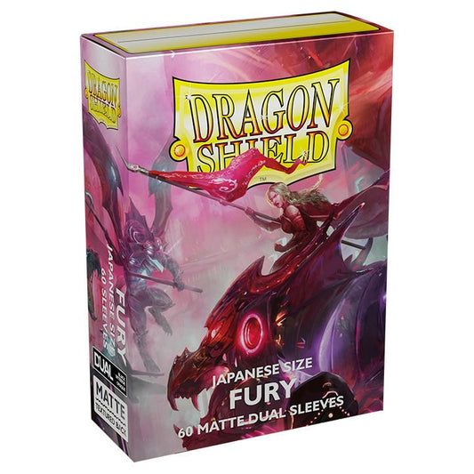 Image of Dragon Shields: 60 Deck Protect Card Sleeves Japanese Matte Dual Fury